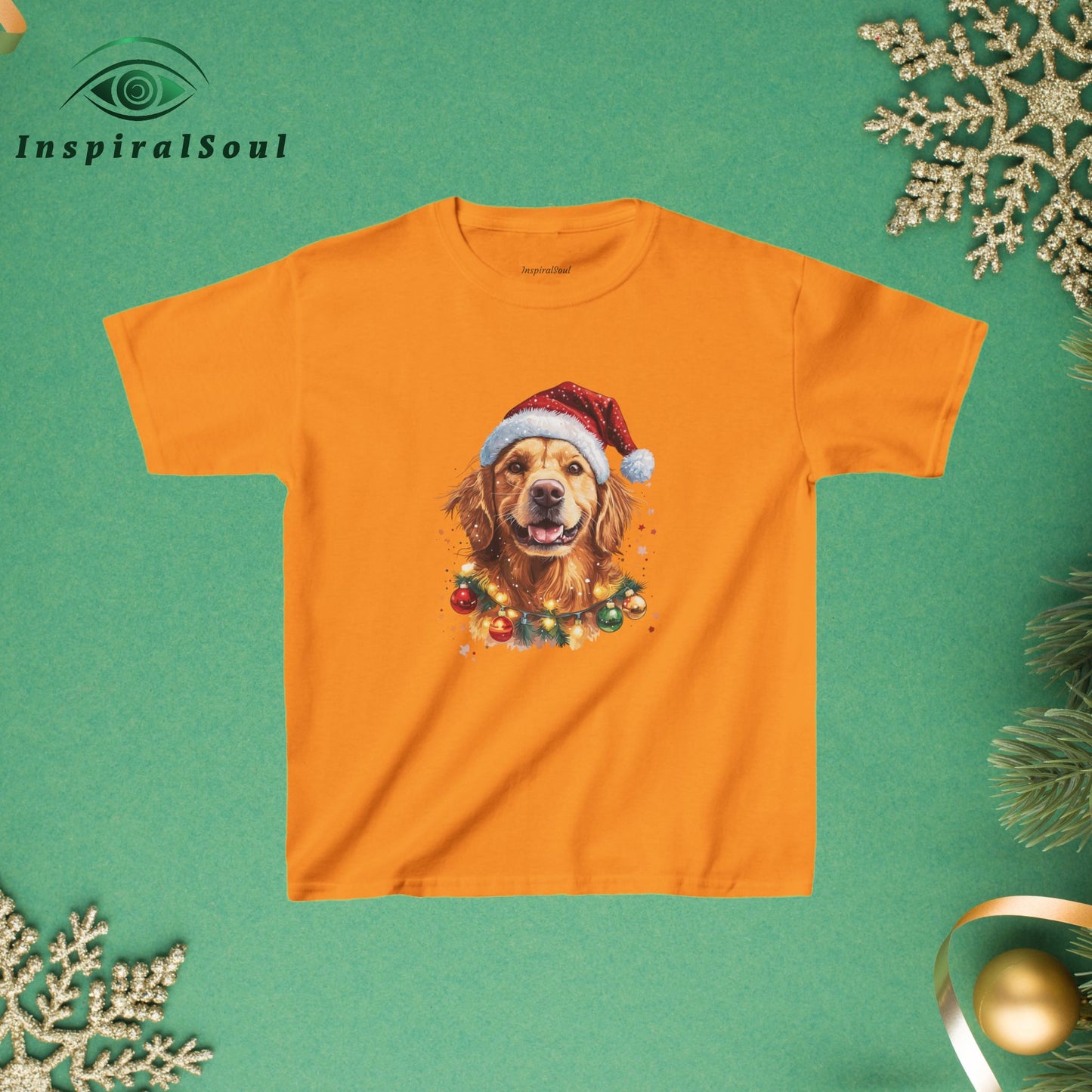 Dog Christmas Kids Festive Tee – Cozy Holiday Style for the Whole Family