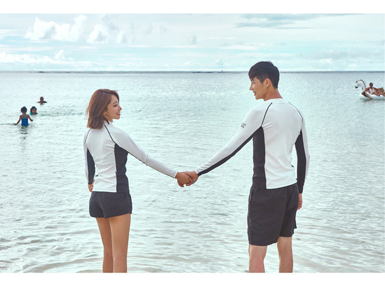 Men's and Women's Rash Guard Set – Long Sleeve Swim Shirt & Bottoms with UV Sun Protection