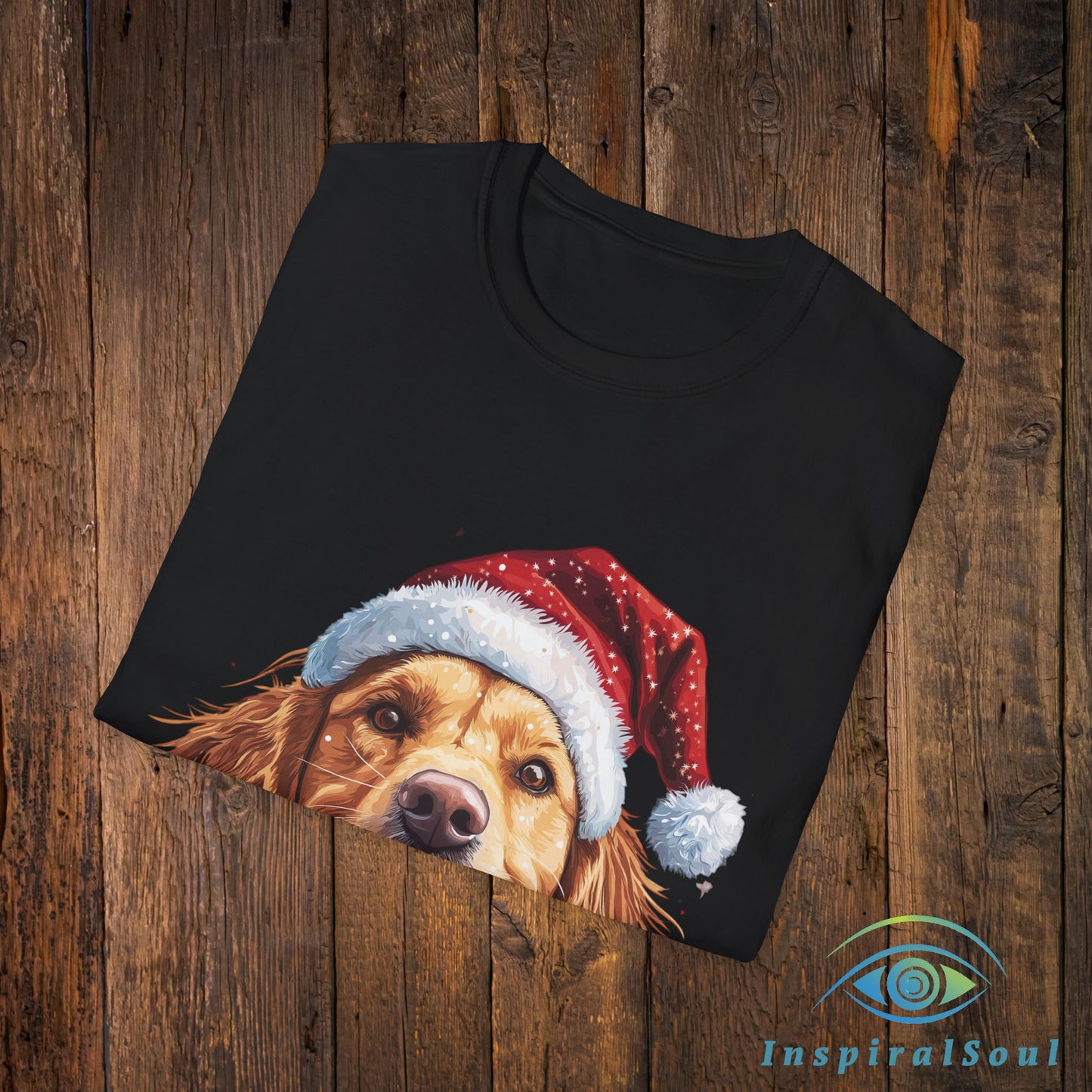 Unisex Softstyle Christmas Dog T-Shirt – Cozy & Festive Holiday Wear