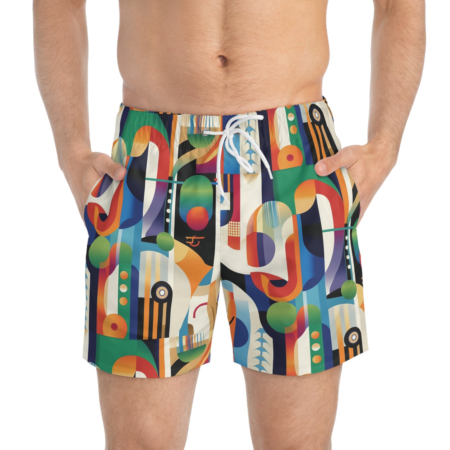 GeoVibe Splash Custom Swim Trunks – Dive into Summer in Style