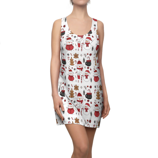 Women’s Christmas Racerback Dress – Part of Family Matching Holiday Outfit