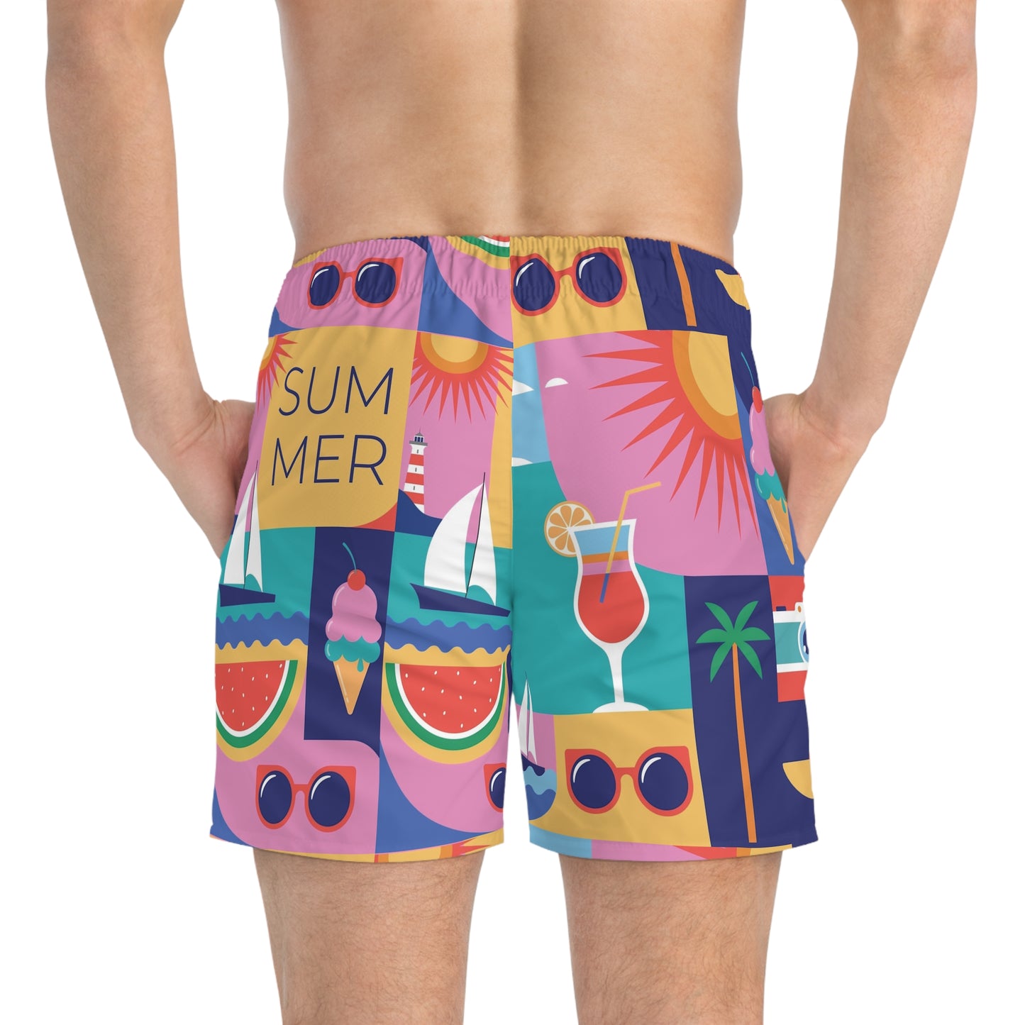 Hello Summer - Custom Swim Trunks – Dive into Summer in Style