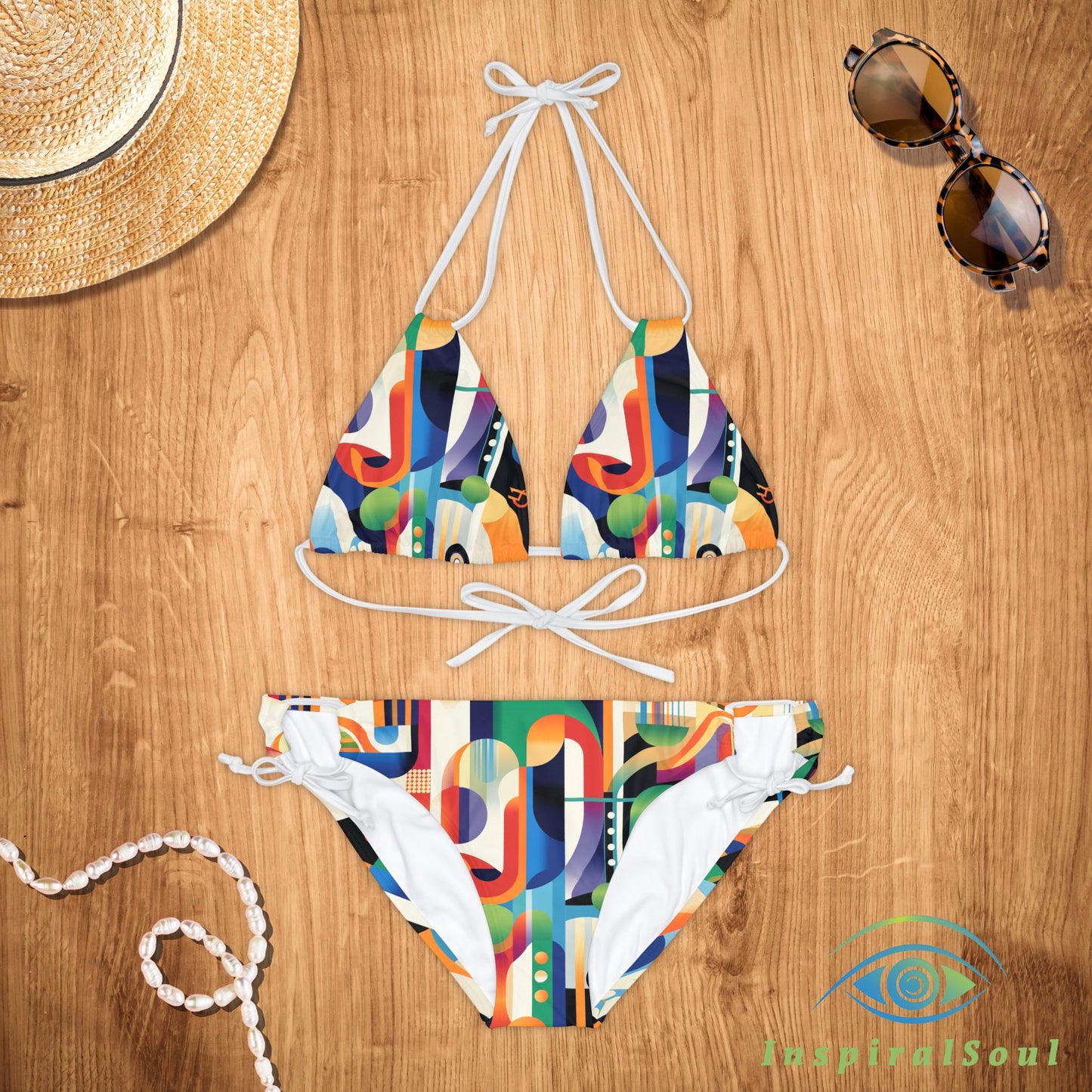 GeoVibe Splash Strappy Bikini Set – The Ultimate Summer Essential