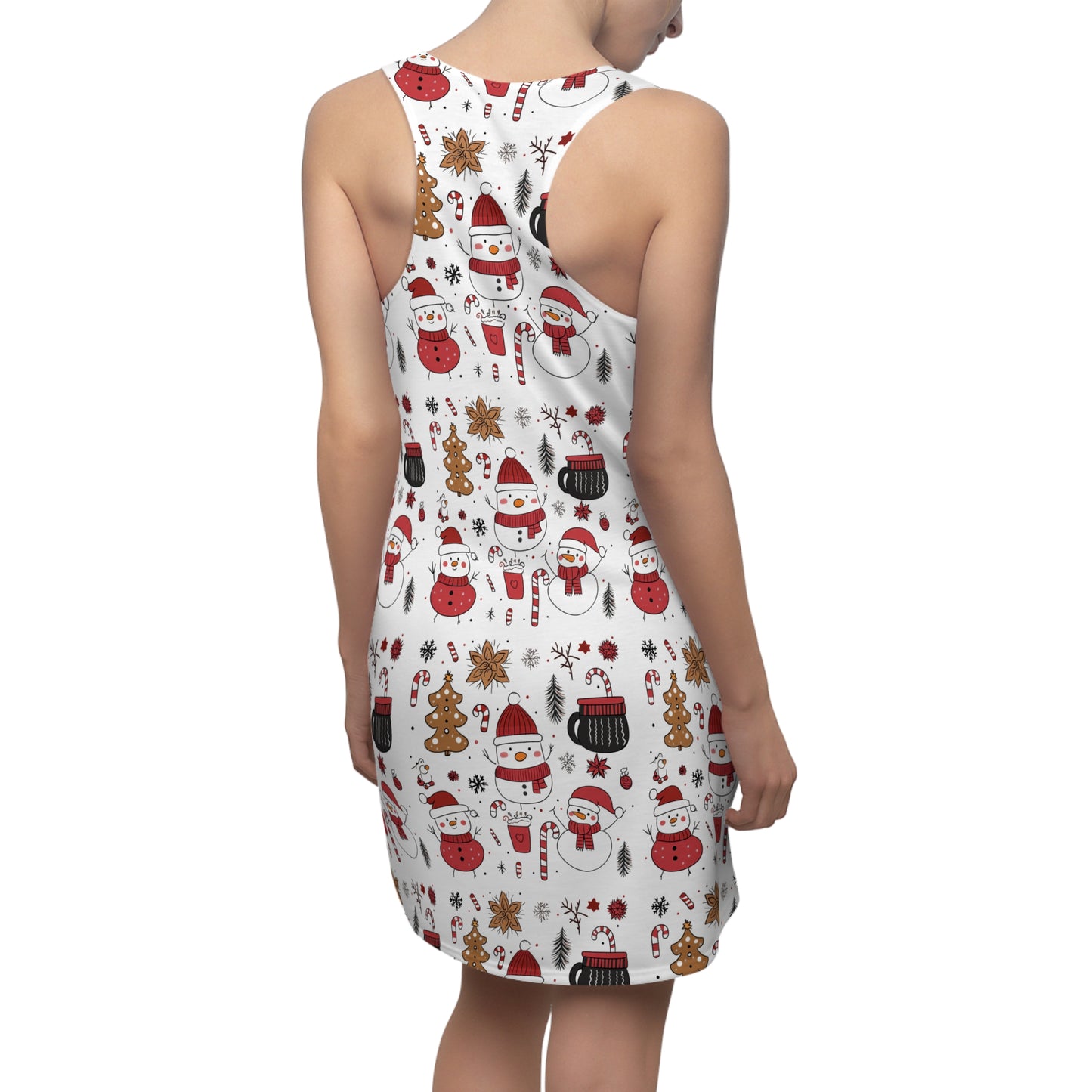 Women’s Christmas Racerback Dress – Part of Family Matching Holiday Outfit