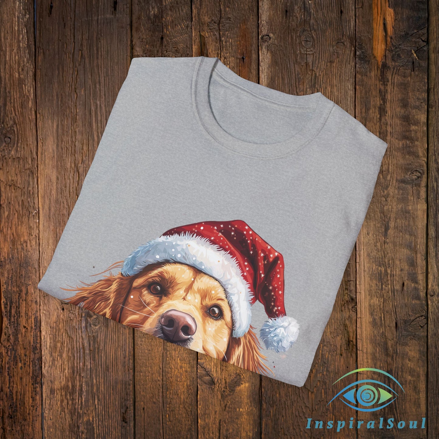 Unisex Softstyle Christmas Dog T-Shirt – Cozy & Festive Holiday Wear