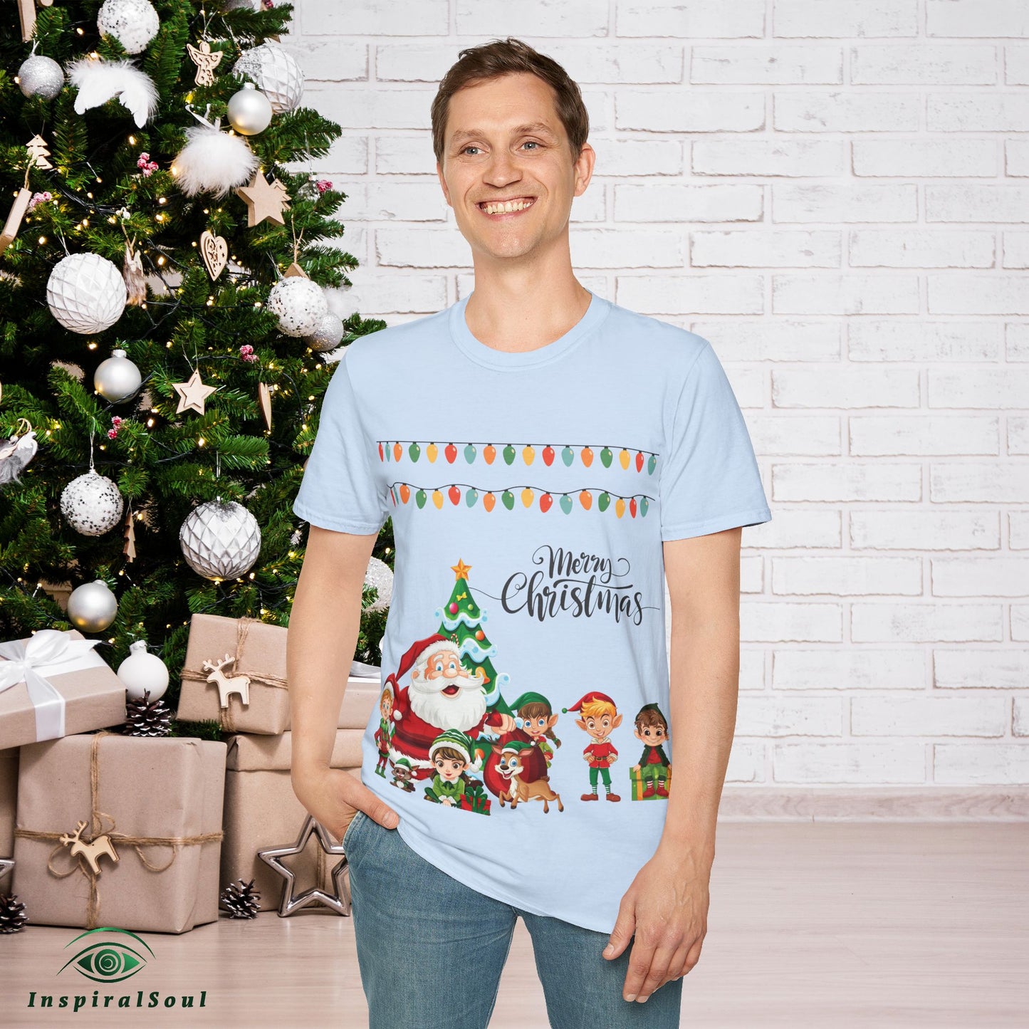 Merry Christmas Unisex Soft style T-Shirt – Cozy & Festive Holiday Wear