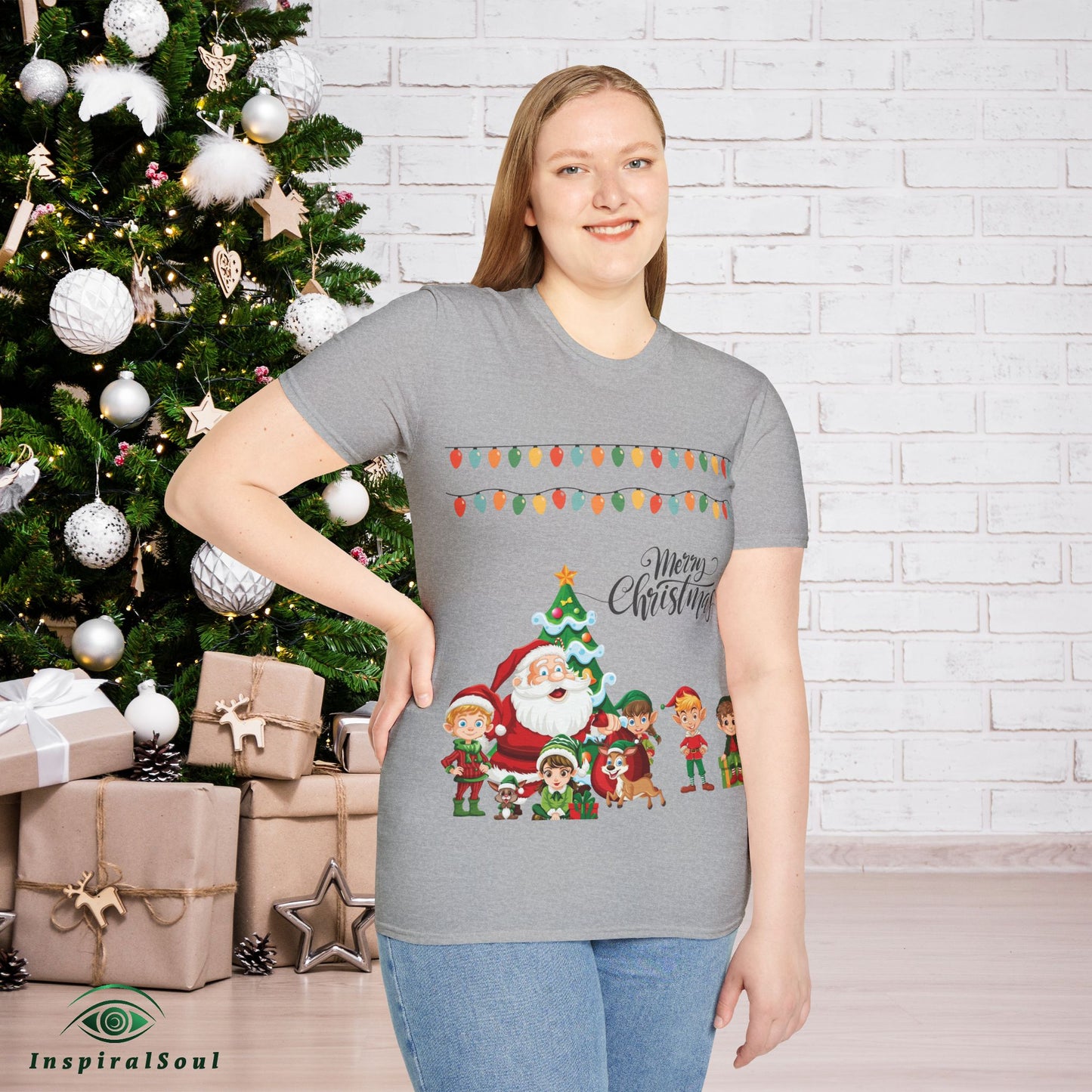 Merry Christmas Unisex Soft style T-Shirt – Cozy & Festive Holiday Wear