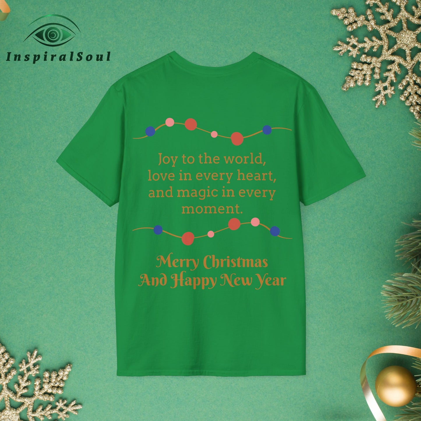 Unisex Softstyle Christmas Dog T-Shirt – Cozy & Festive Holiday Wear