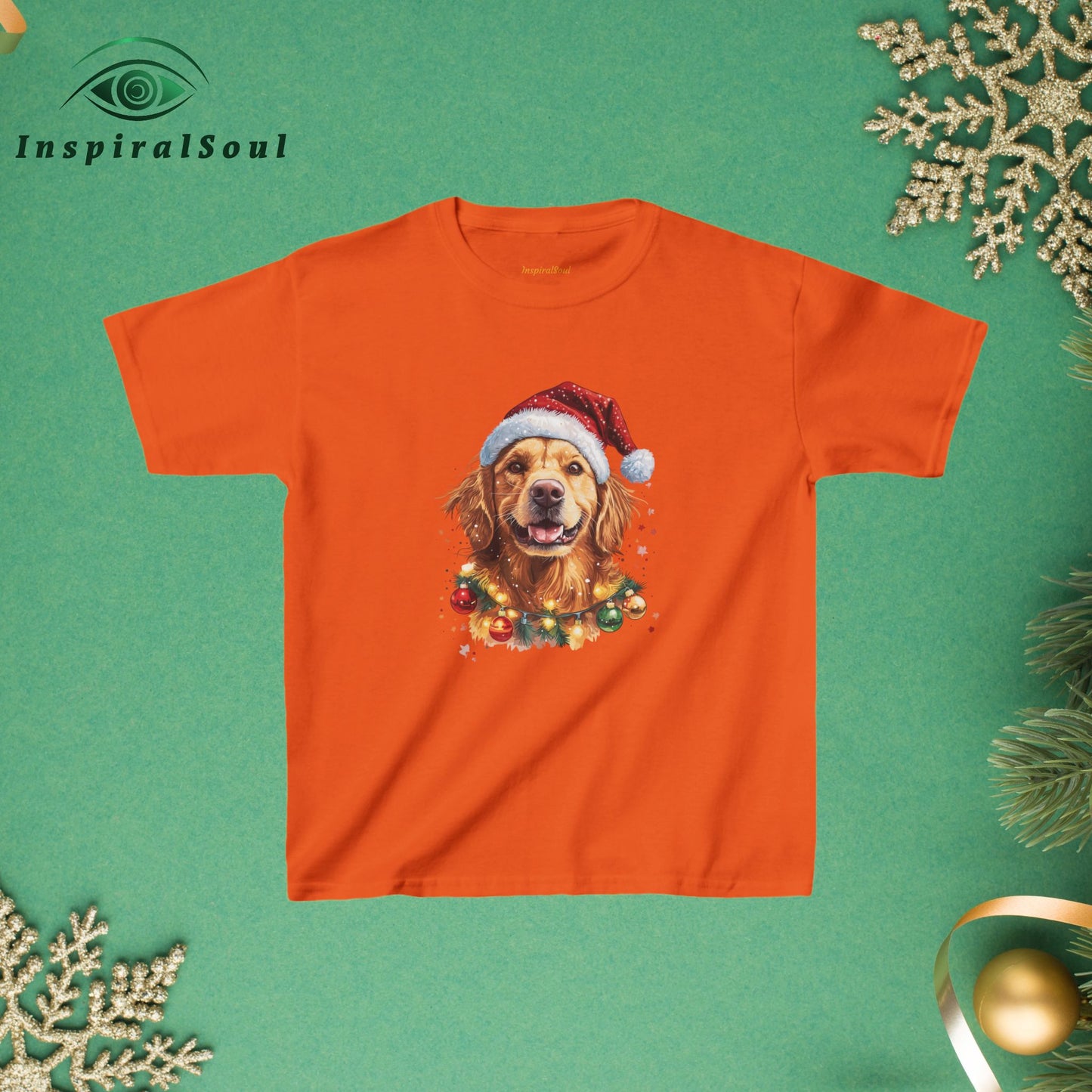 Dog Christmas Kids Festive Tee – Cozy Holiday Style for the Whole Family