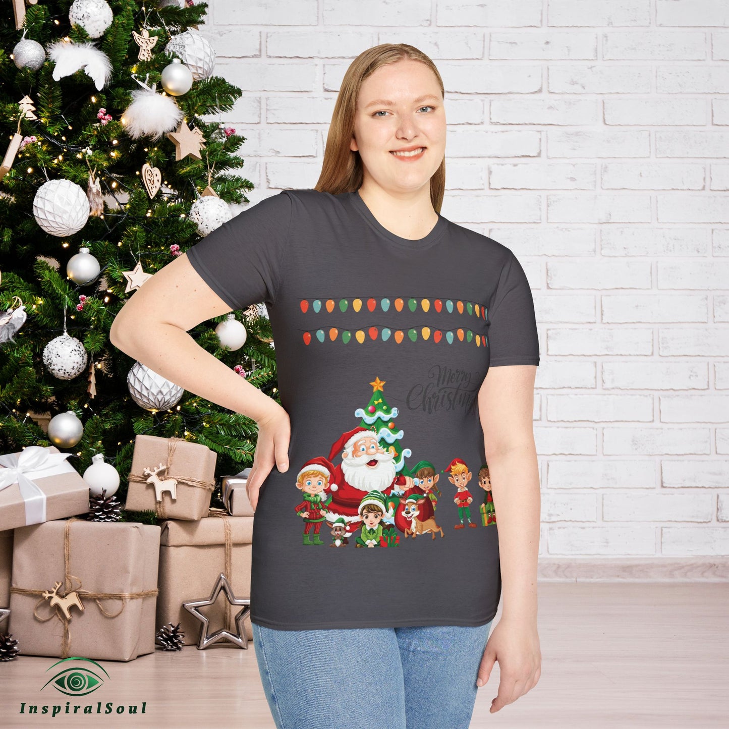 Merry Christmas Unisex Soft style T-Shirt – Cozy & Festive Holiday Wear