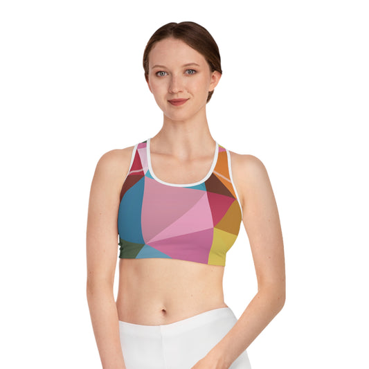 All-Over-Print Sports Bra – Ultimate Comfort & Support for Peak Performance