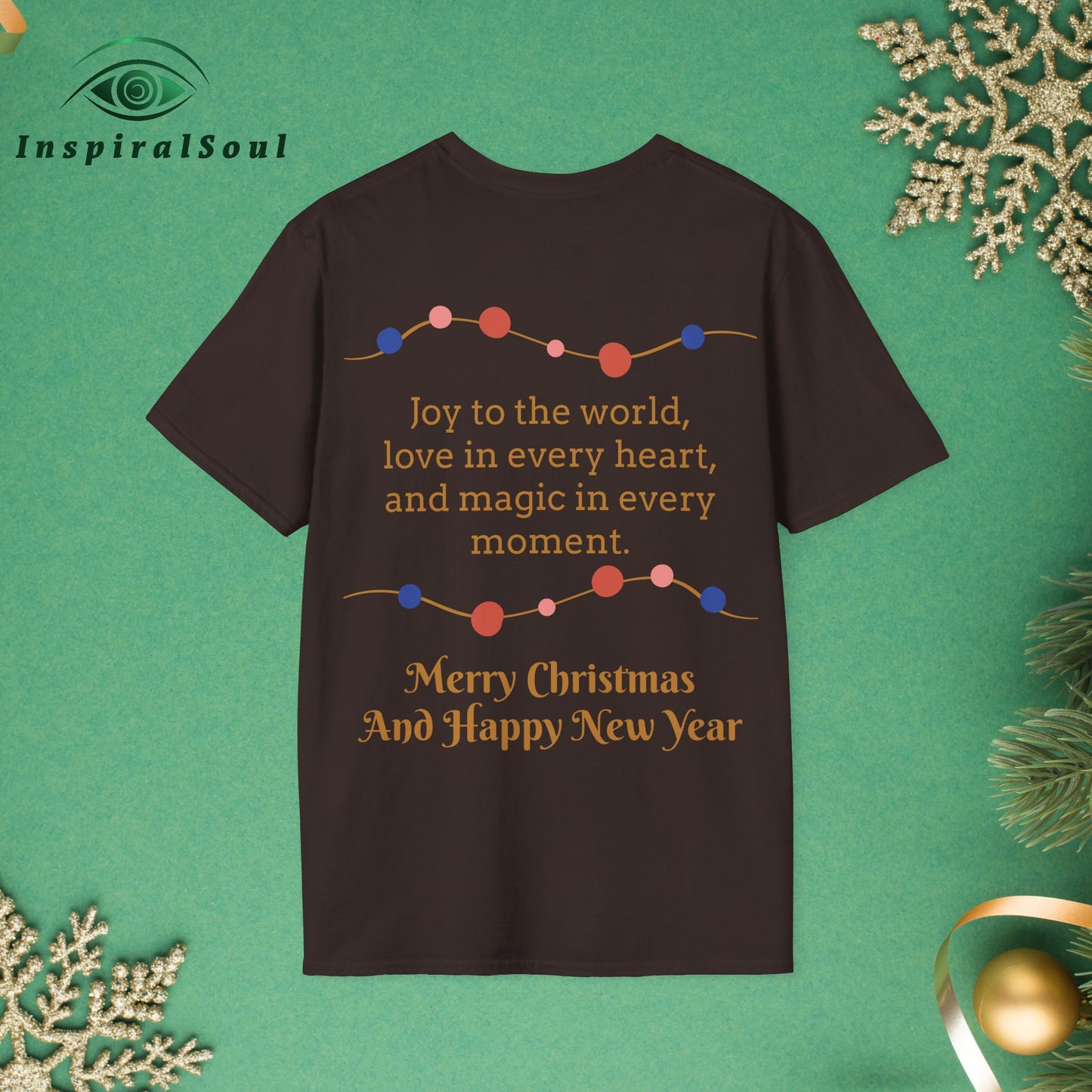 Unisex Softstyle Christmas Dog T-Shirt – Cozy & Festive Holiday Wear