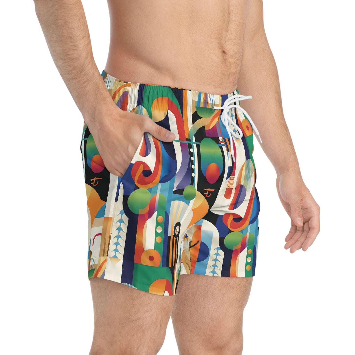 GeoVibe Splash Custom Swim Trunks – Dive into Summer in Style