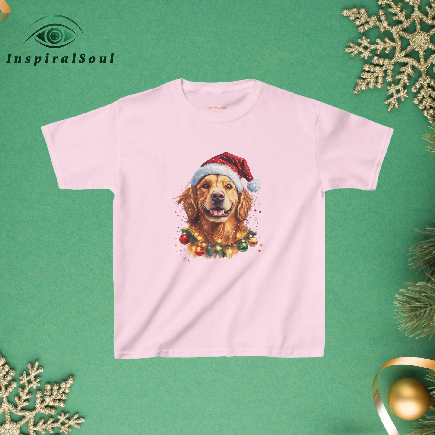 Dog Christmas Kids Festive Tee – Cozy Holiday Style for the Whole Family