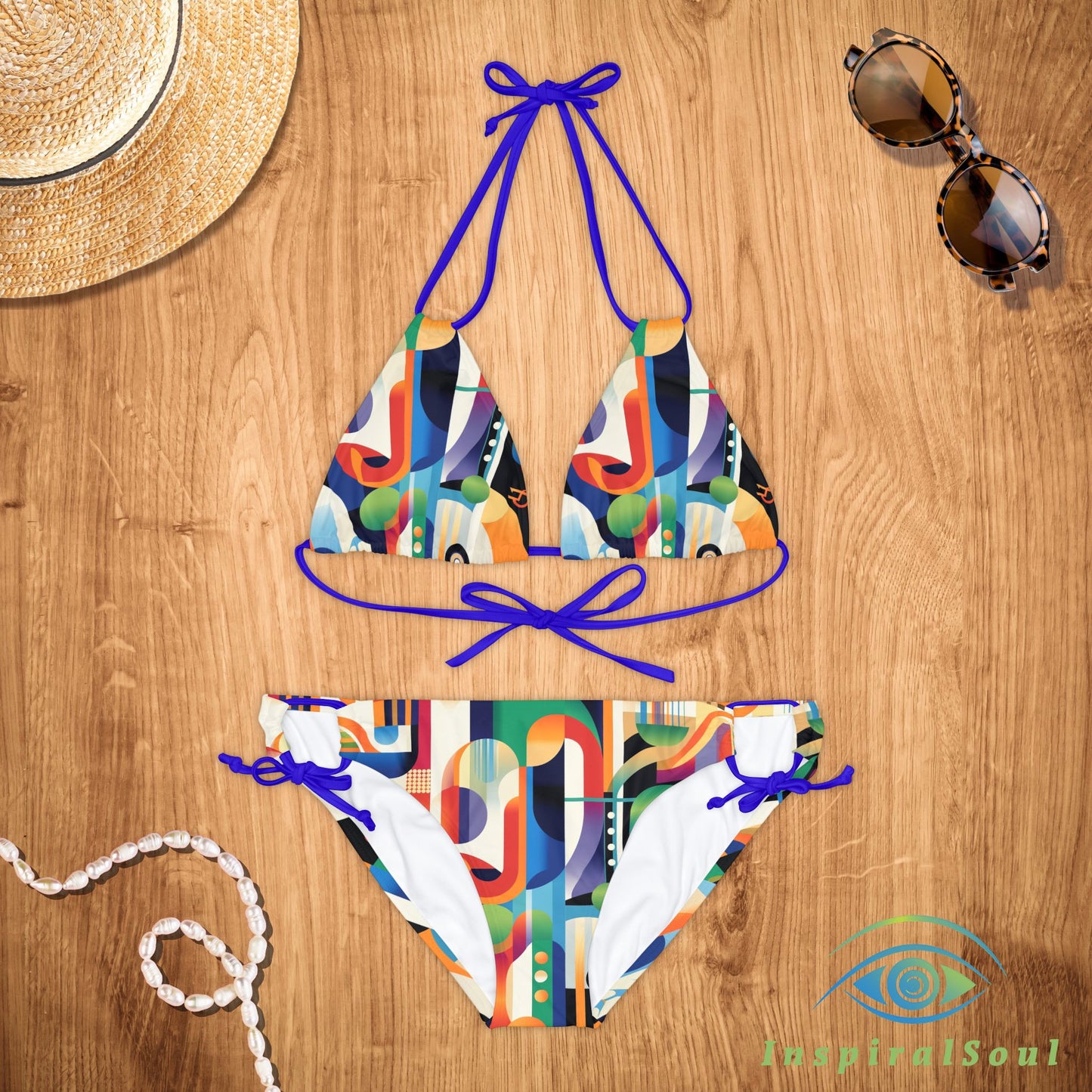 GeoVibe Splash Strappy Bikini Set – The Ultimate Summer Essential