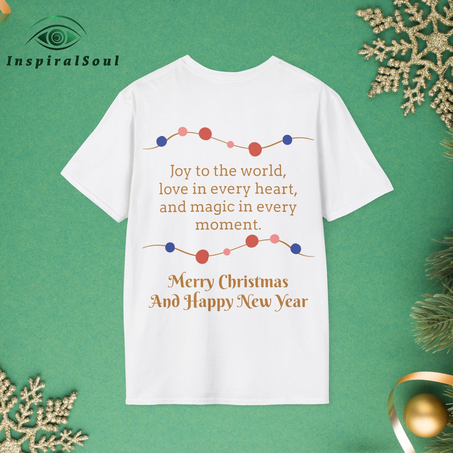 Unisex Softstyle Christmas Dog T-Shirt – Cozy & Festive Holiday Wear