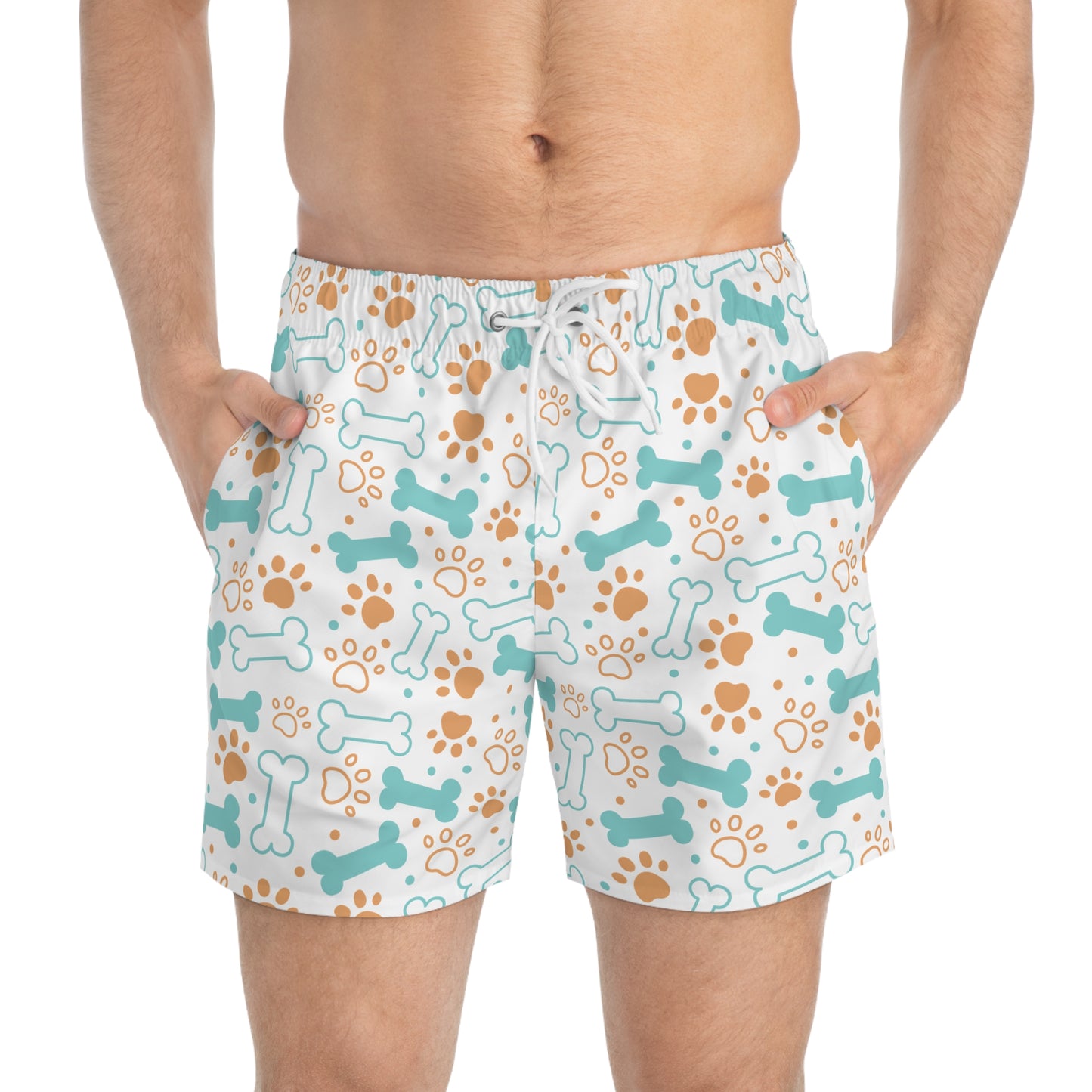 Dog Lovers Custom Swim Trunks – Dive into Summer in Style