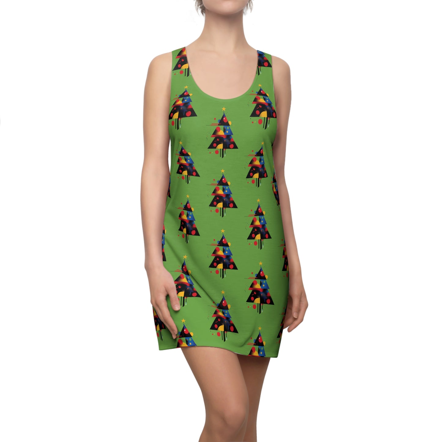 Women’s Christmas Racerback Dress – Part of Family Matching Holiday Outfit