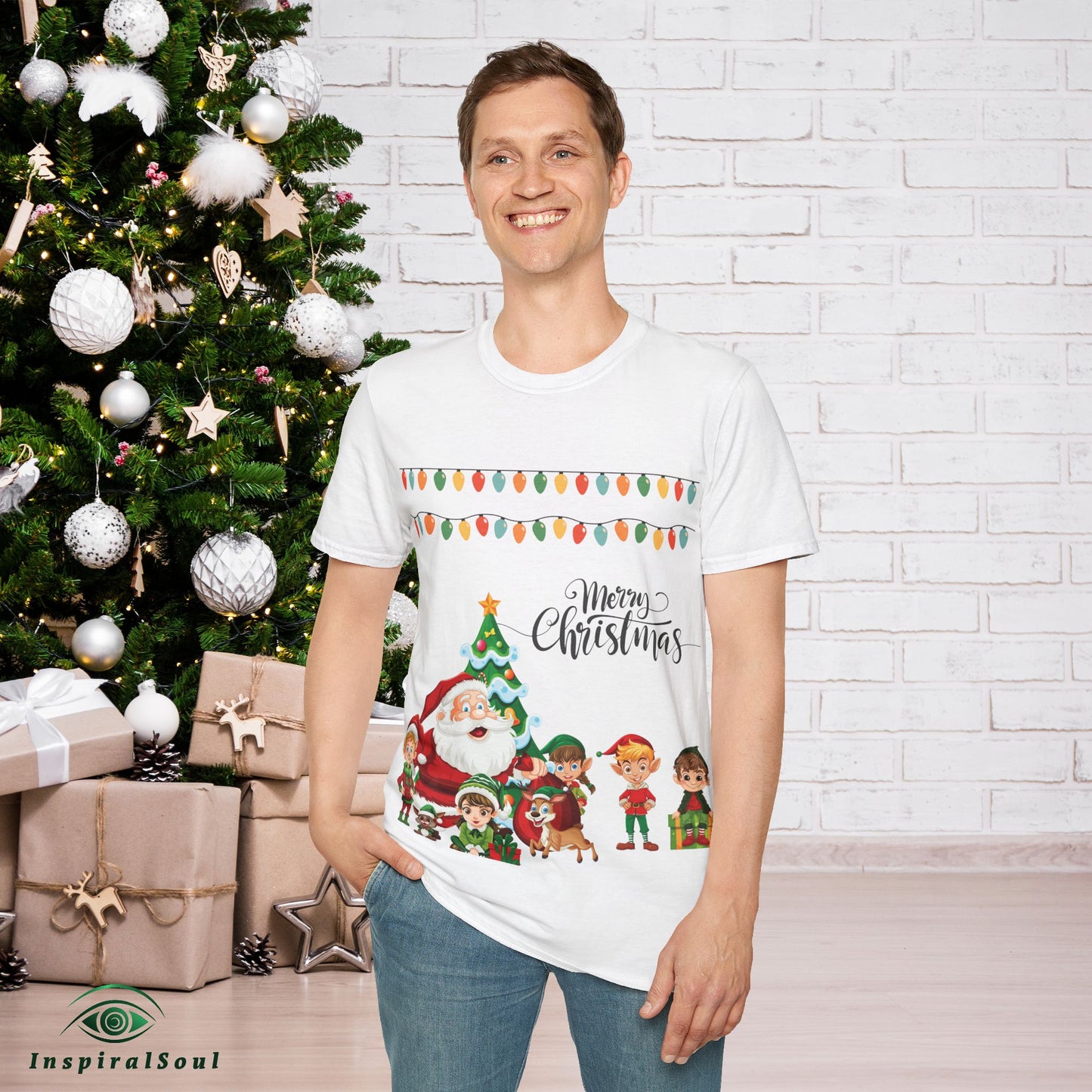 Merry Christmas Unisex Soft style T-Shirt – Cozy & Festive Holiday Wear