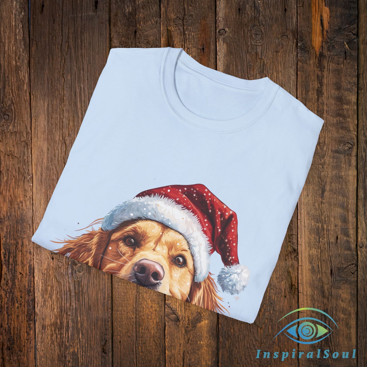 Unisex Softstyle Christmas Dog T-Shirt – Cozy & Festive Holiday Wear