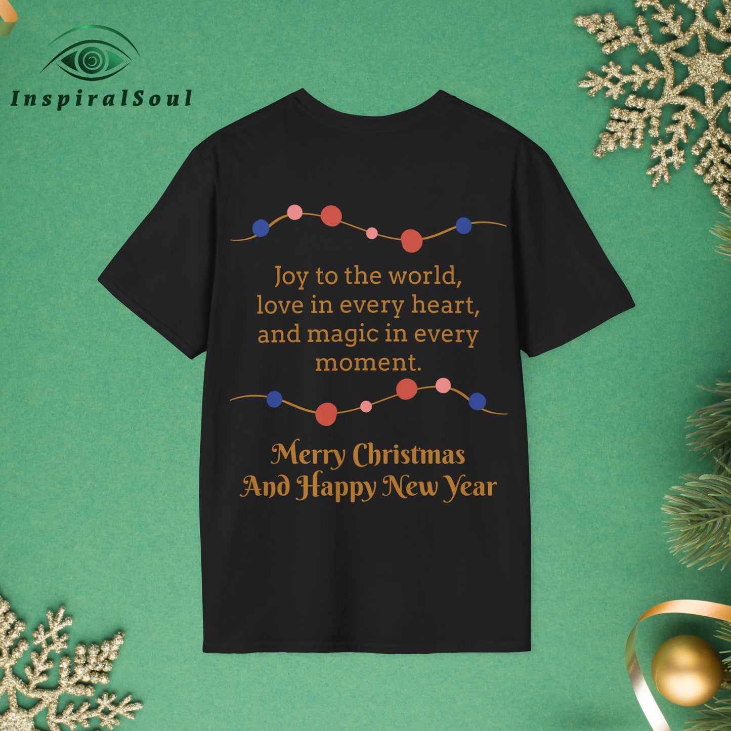 Unisex Softstyle Christmas Dog T-Shirt – Cozy & Festive Holiday Wear