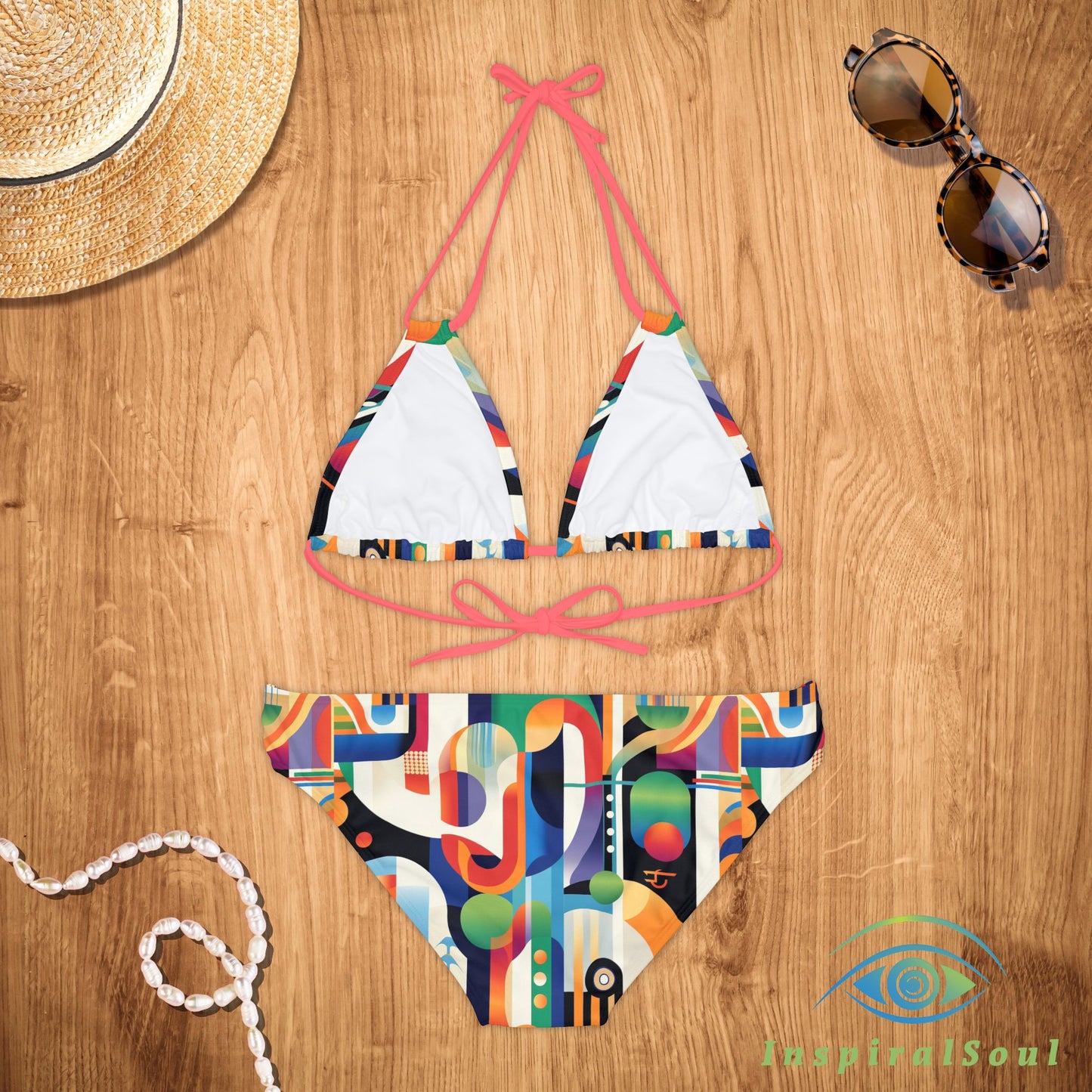 GeoVibe Splash Strappy Bikini Set – The Ultimate Summer Essential