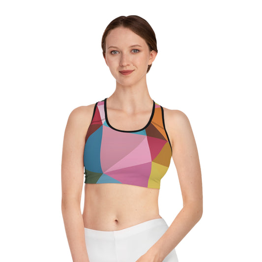 All-Over-Print Sports Bra – Ultimate Comfort & Support for Peak Performance