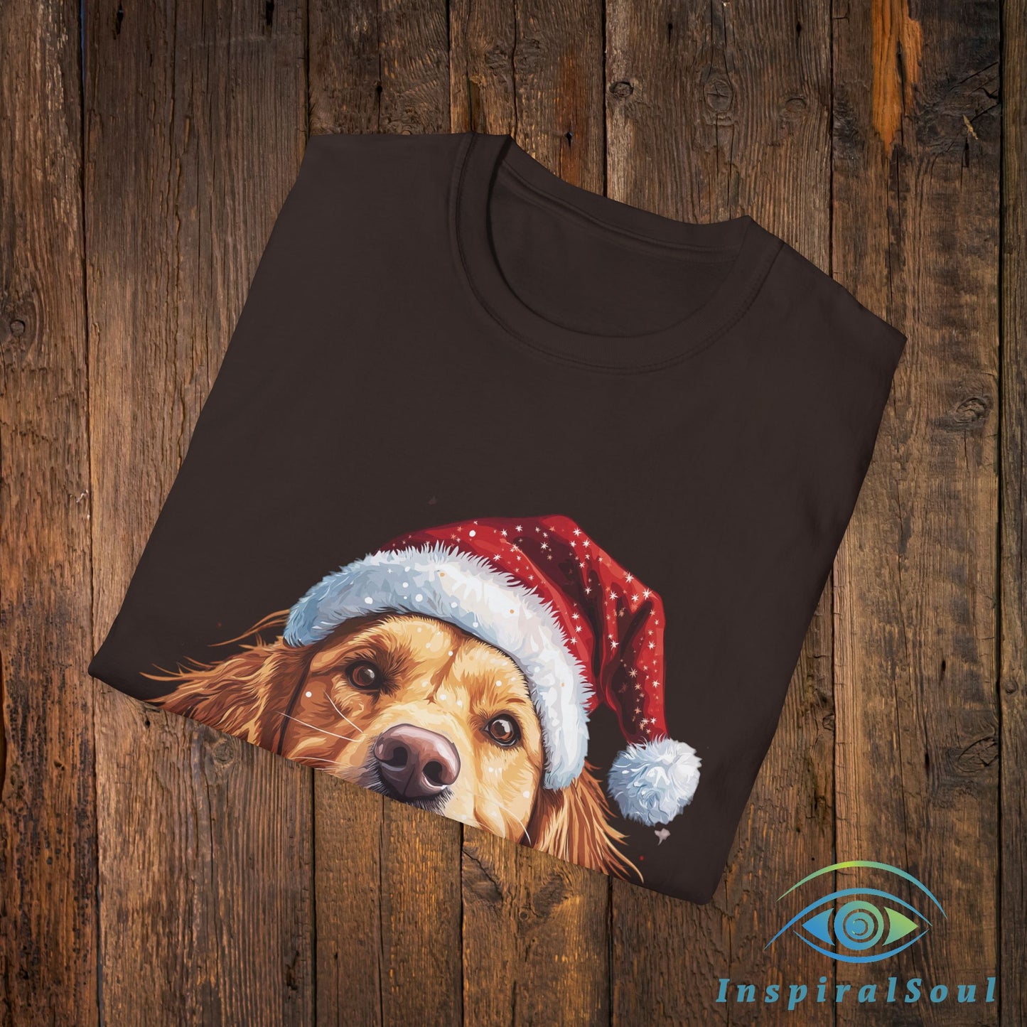 Unisex Softstyle Christmas Dog T-Shirt – Cozy & Festive Holiday Wear