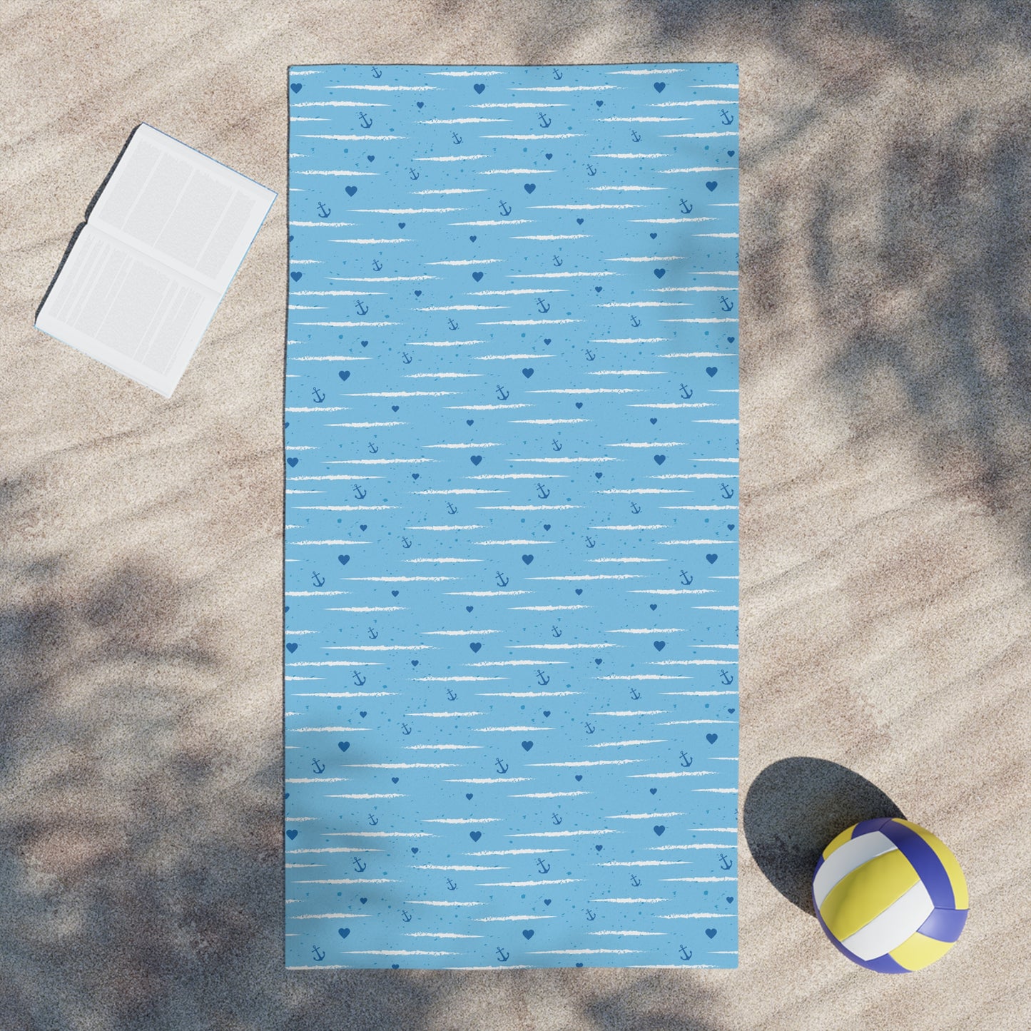 Tidal Bliss Beach Towel – Soft & Vibrant Summer Essential