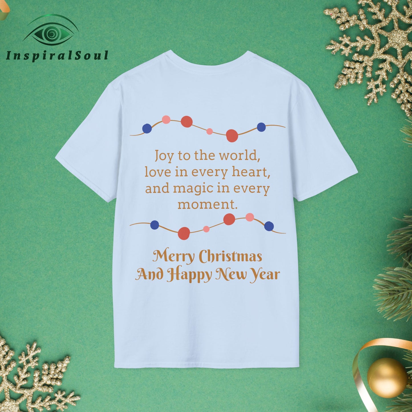 Unisex Softstyle Christmas Dog T-Shirt – Cozy & Festive Holiday Wear