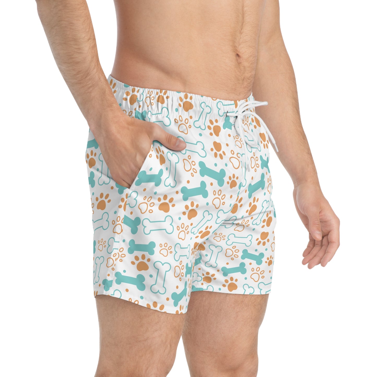 Dog Lovers Custom Swim Trunks – Dive into Summer in Style