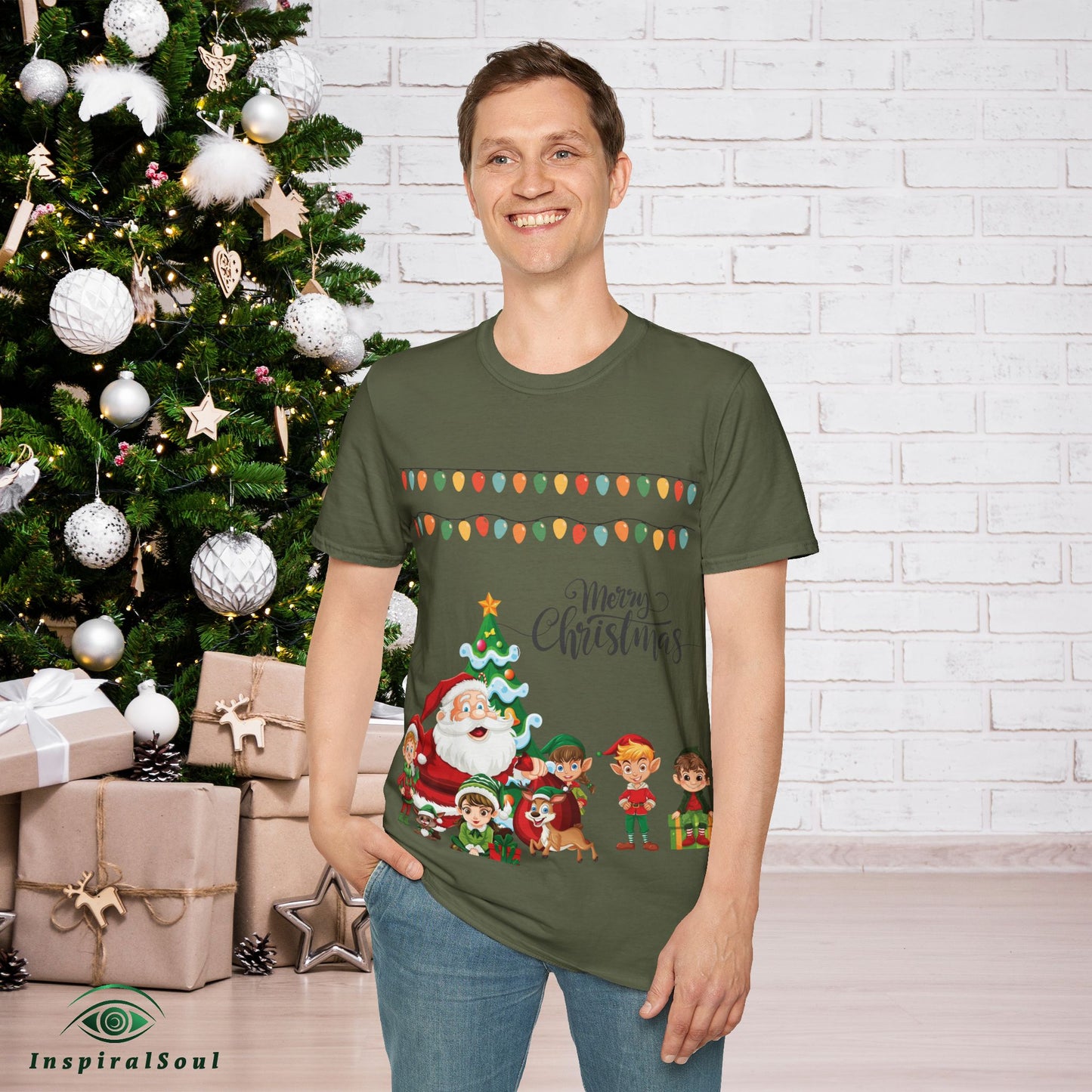 Merry Christmas Unisex Soft style T-Shirt – Cozy & Festive Holiday Wear