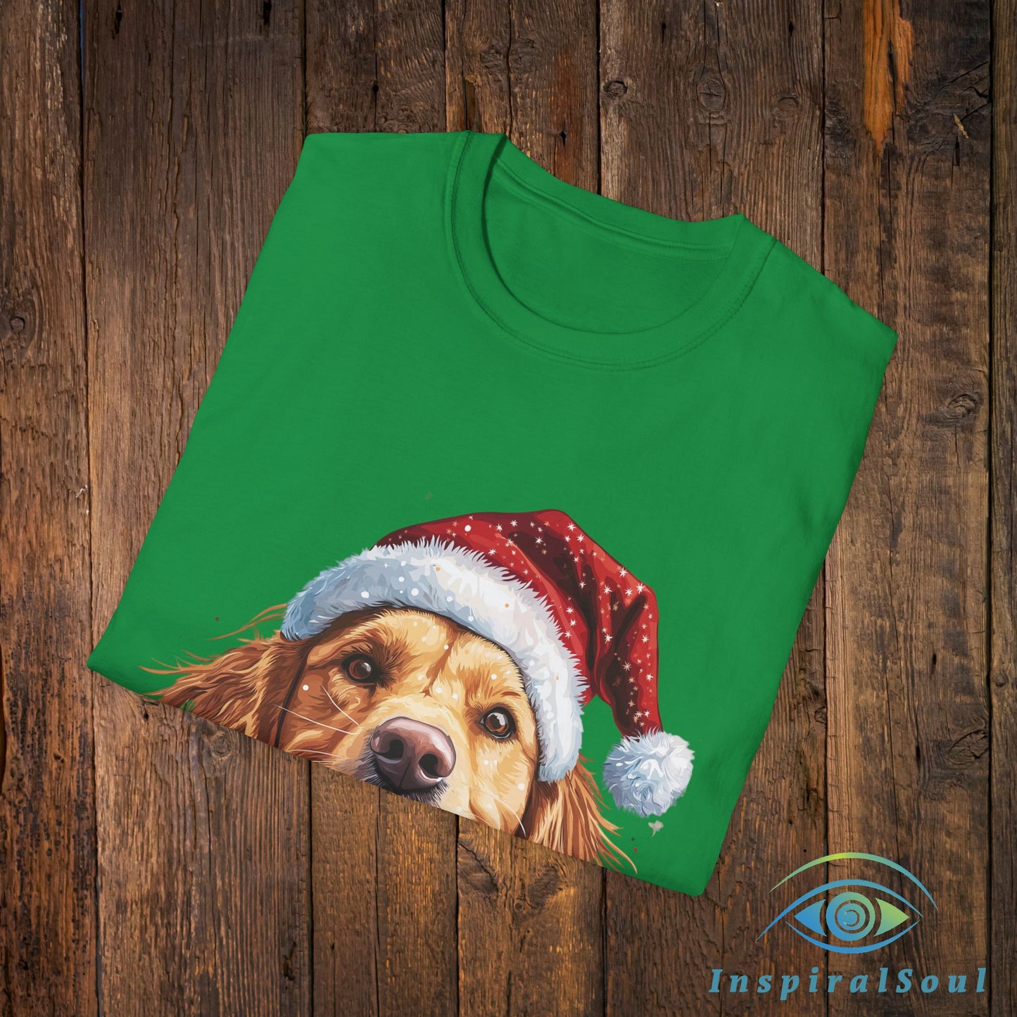 Unisex Softstyle Christmas Dog T-Shirt – Cozy & Festive Holiday Wear