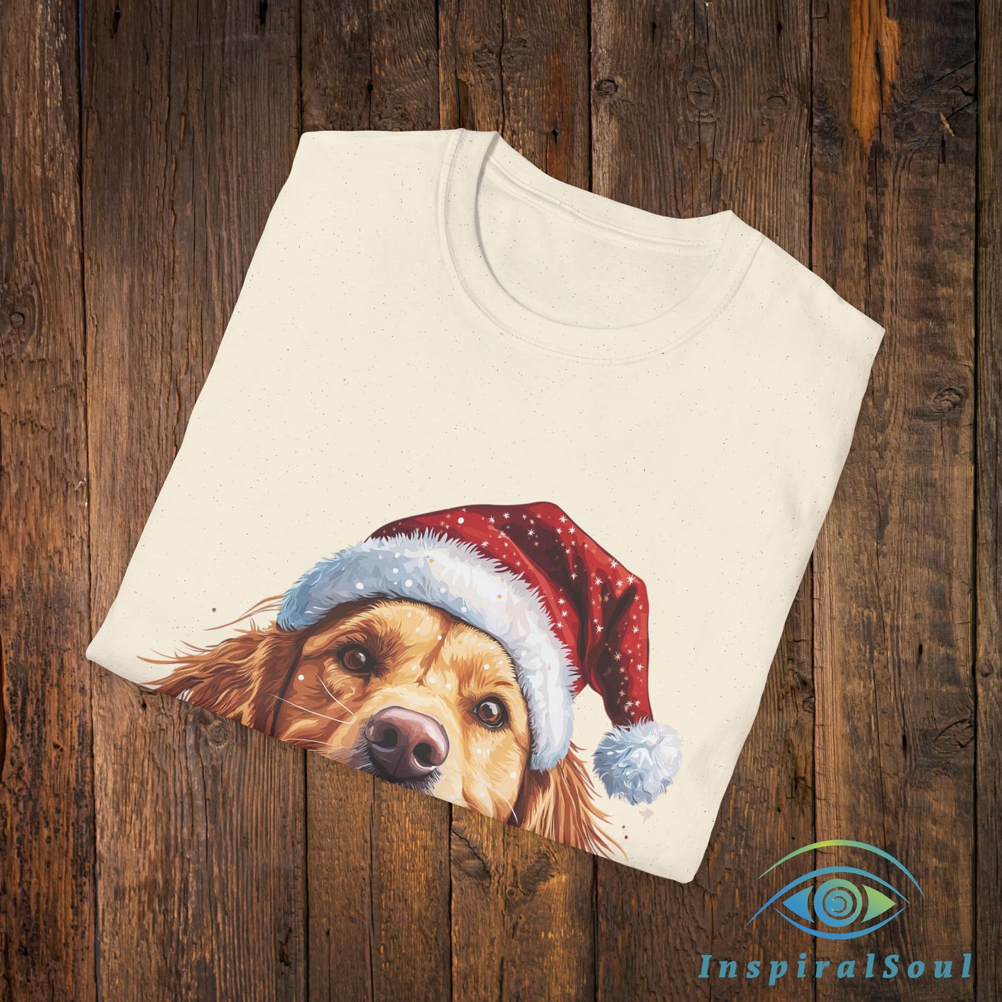 Unisex Softstyle Christmas Dog T-Shirt – Cozy & Festive Holiday Wear