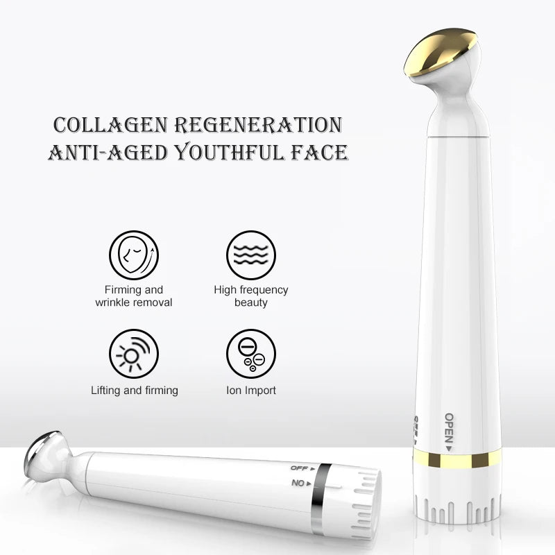 Portable Electric Vibration Eye Massage Pen for Dark Circle & Puffiness Removal - Skin Care & Anti-Wrinkle Eye Massager