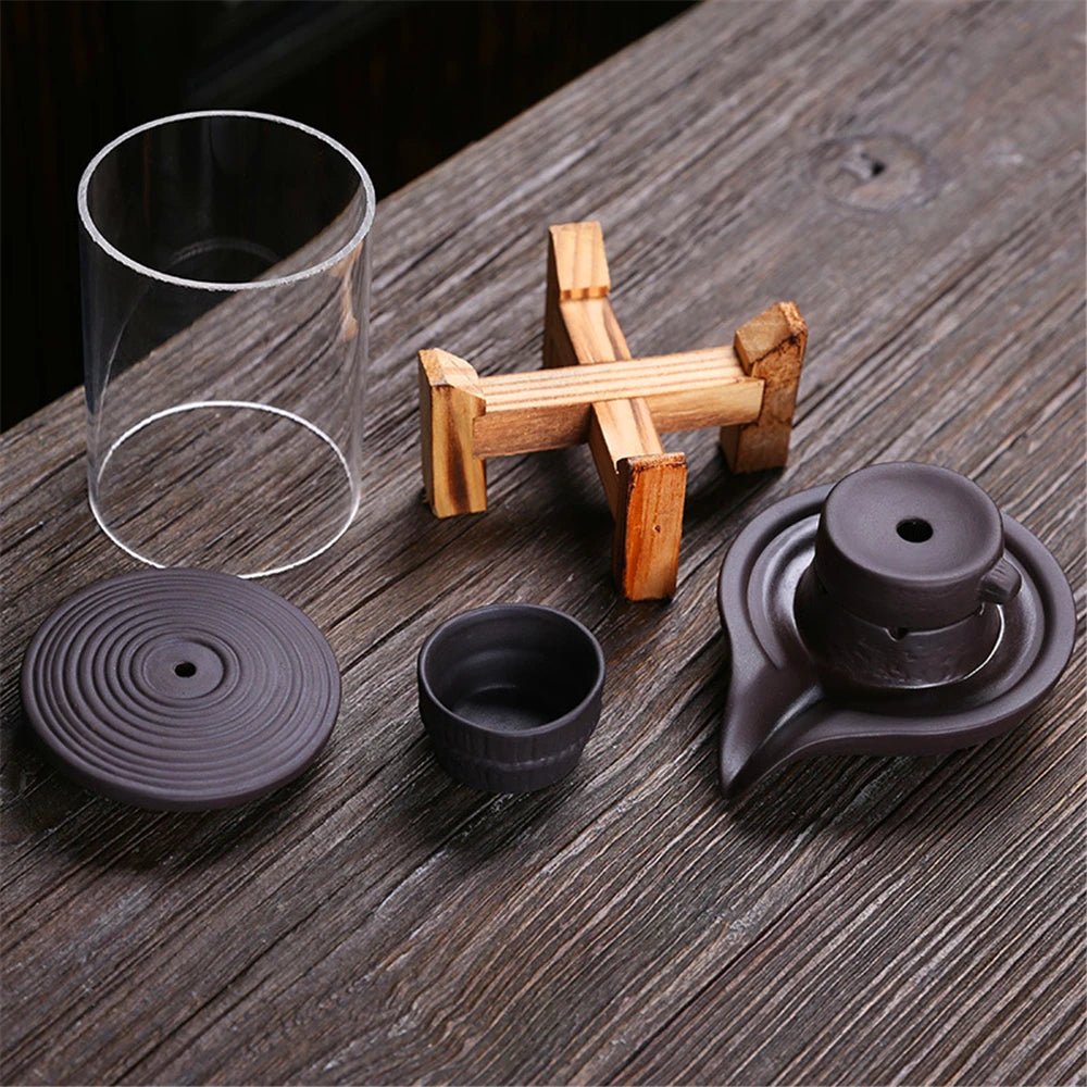 Ceramic Backflow Incense Burner with 50pcs Incenses