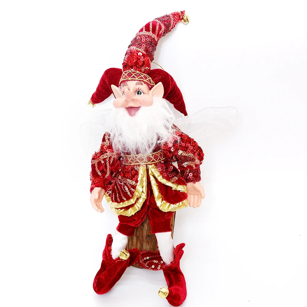 New Elf Doll Christmas Pendant – Adorable Hanging & Standing Ornaments for 2024 Holiday Decor