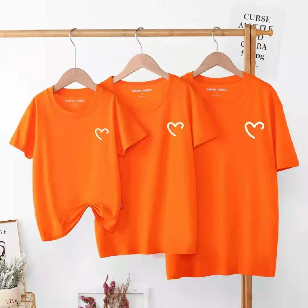 New Sale Quality Cotton Baby Mom Dad T Shirts Tops Fashion Family Matching Outfits Daddy Mommy And Daughter Son Matching Clothes