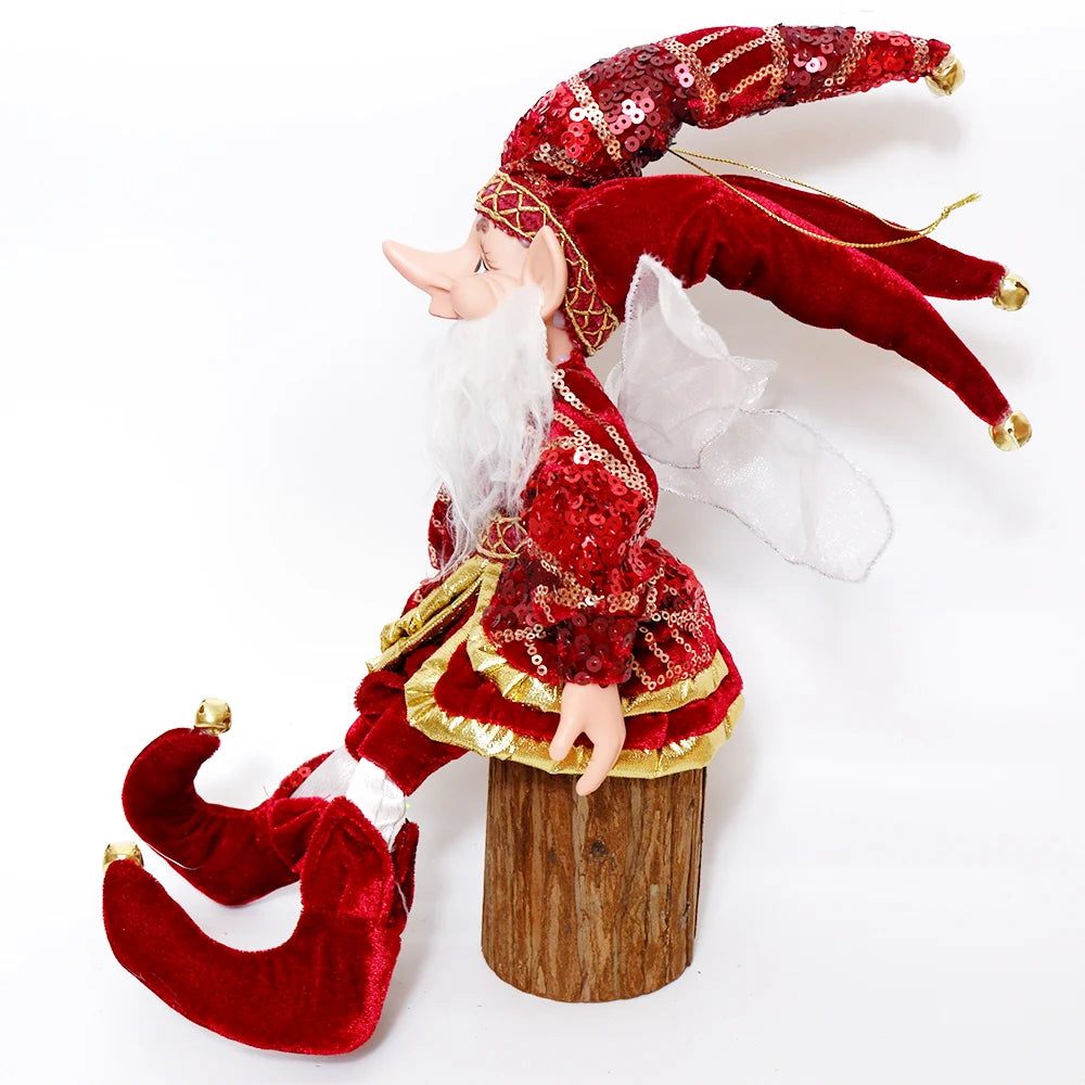 New Elf Doll Christmas Pendant – Adorable Hanging & Standing Ornaments for 2024 Holiday Decor