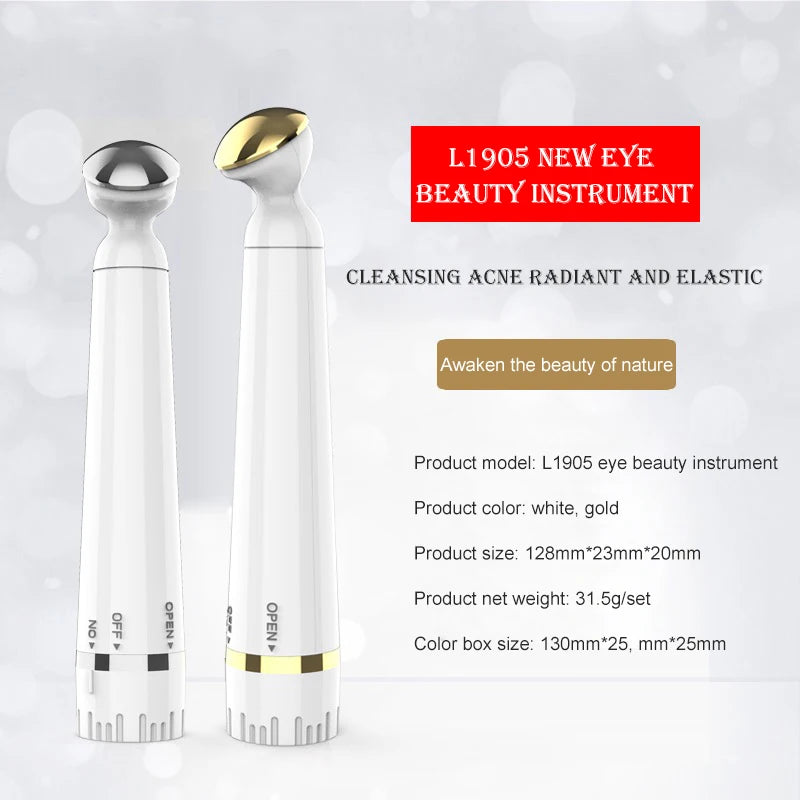 Portable Electric Vibration Eye Massage Pen for Dark Circle & Puffiness Removal - Skin Care & Anti-Wrinkle Eye Massager