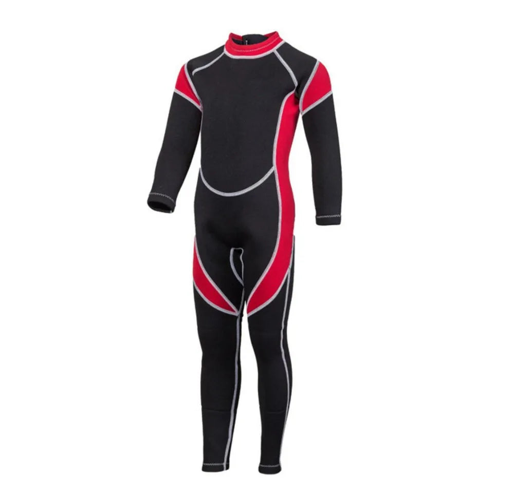 Kids 3mm Neoprene Wetsuit – Boys' Swimming, Diving, Surfing, and Rash Guard Suit