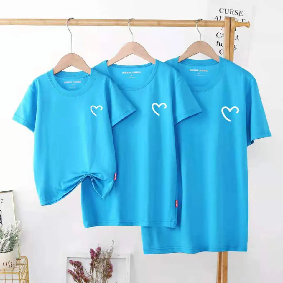 New Sale Quality Cotton Baby Mom Dad T Shirts Tops Fashion Family Matching Outfits Daddy Mommy And Daughter Son Matching Clothes