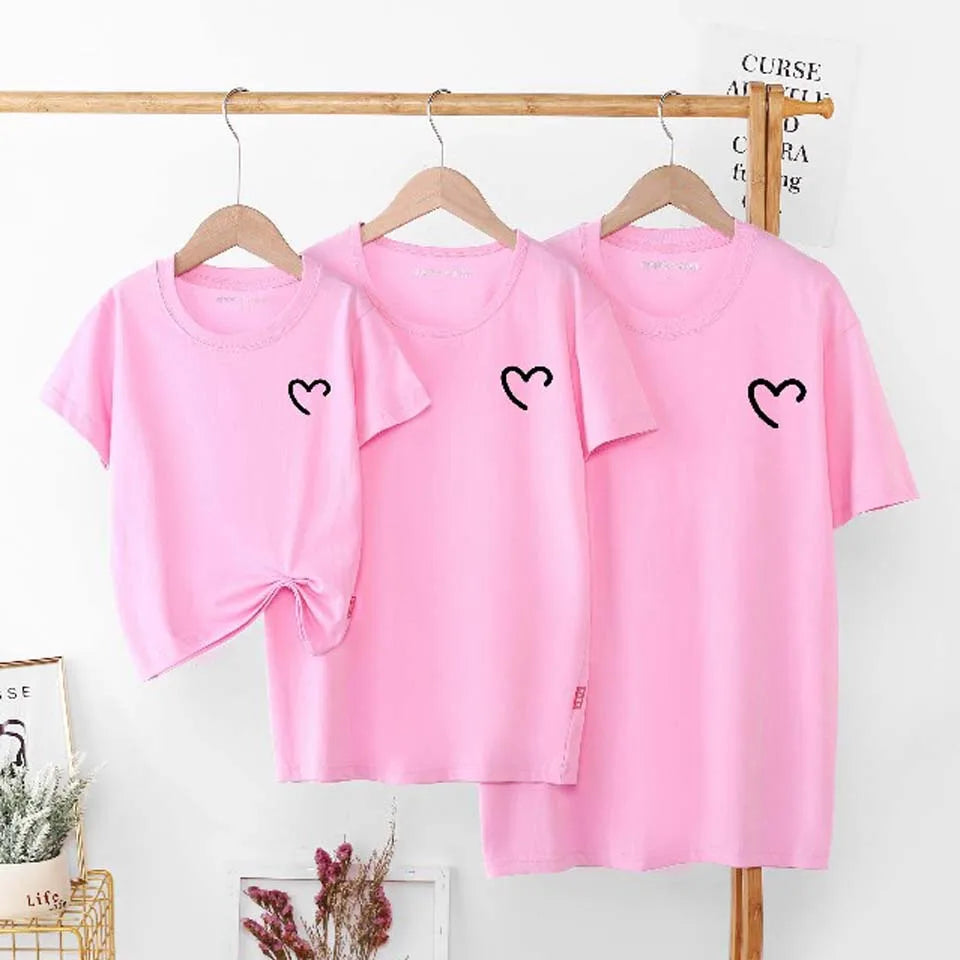 New Sale Quality Cotton Baby Mom Dad T Shirts Tops Fashion Family Matching Outfits Daddy Mommy And Daughter Son Matching Clothes