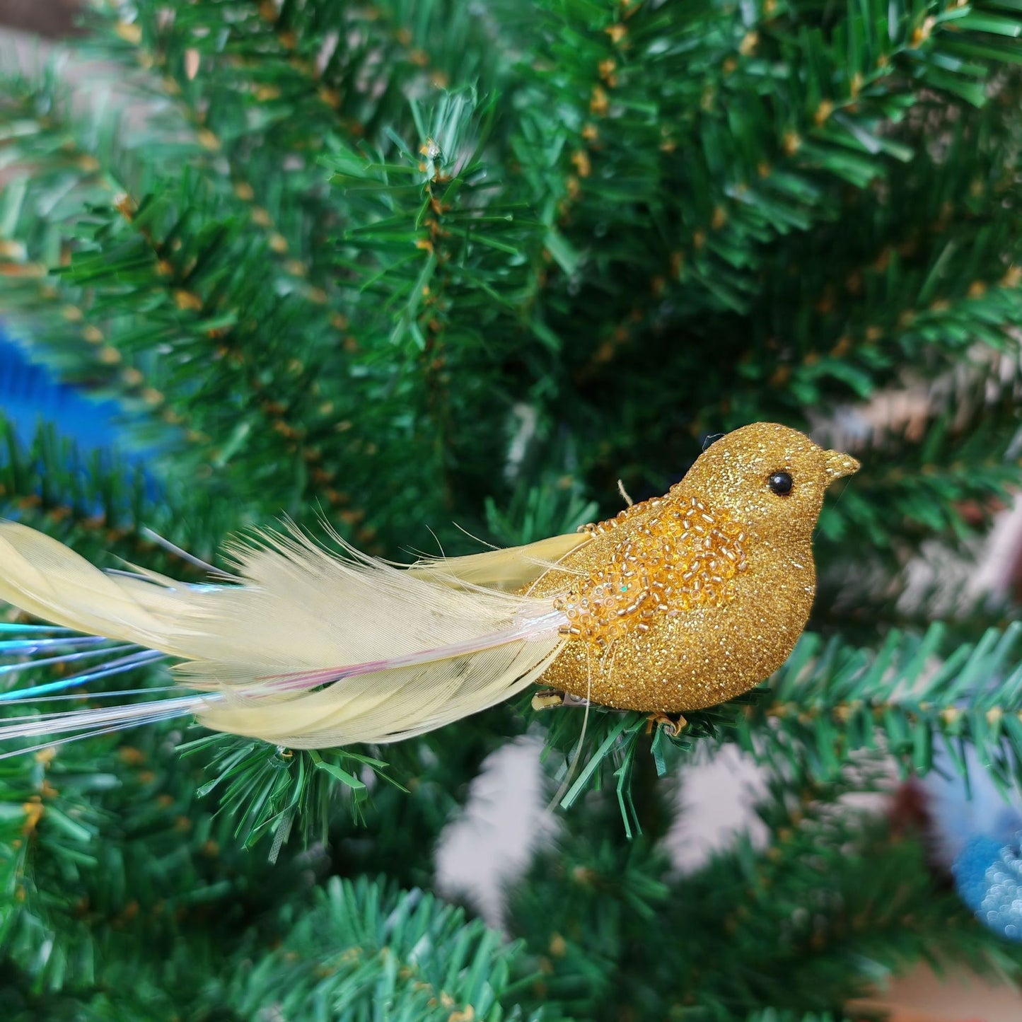 Artificial Feather Birds – DIY Foam Bird Ornaments for Christmas, Wedding, and Garden Decor