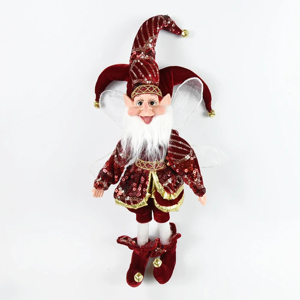 New Elf Doll Christmas Pendant – Adorable Hanging & Standing Ornaments for 2024 Holiday Decor