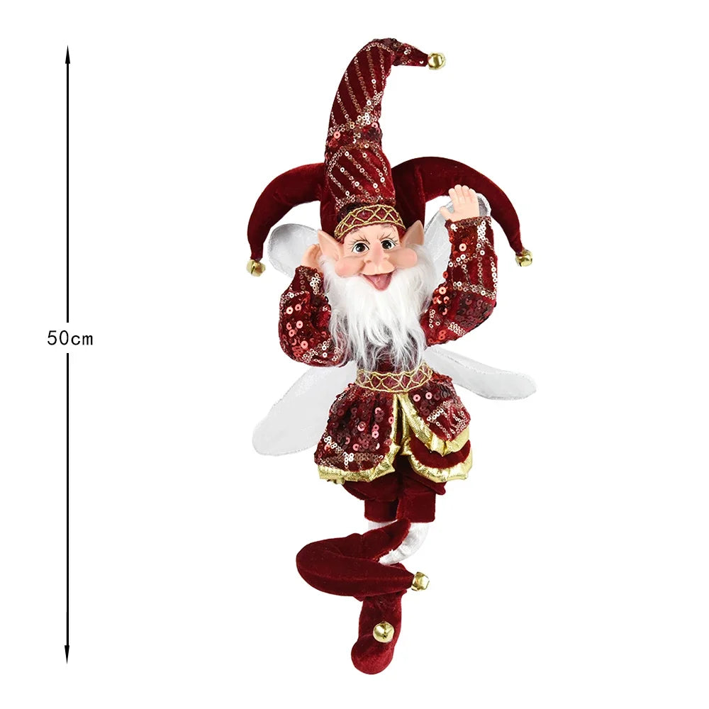 New Elf Doll Christmas Pendant – Adorable Hanging & Standing Ornaments for 2024 Holiday Decor