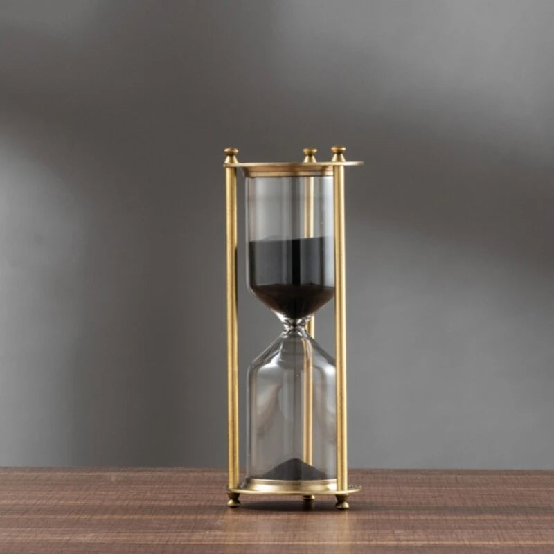 European Retro Hourglass Timer – Luxury Desk & Home Decor, Available in 5/10/15/30/60 Minutes