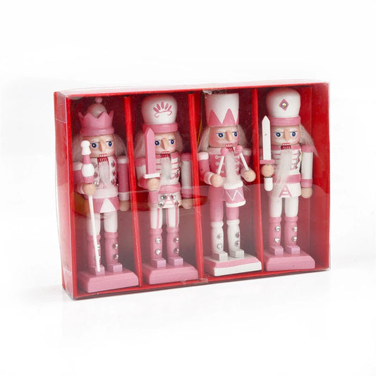 12cm Nutcracker Miniatures – Wooden Nutcracker Ornaments for Desktop & Holiday Decoration