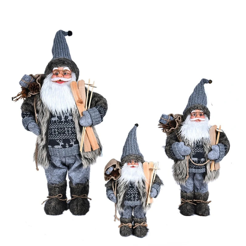 30/45Cm Standing Santa Claus Christmas Figurine – Festive Holiday Decoration for Kids & Home