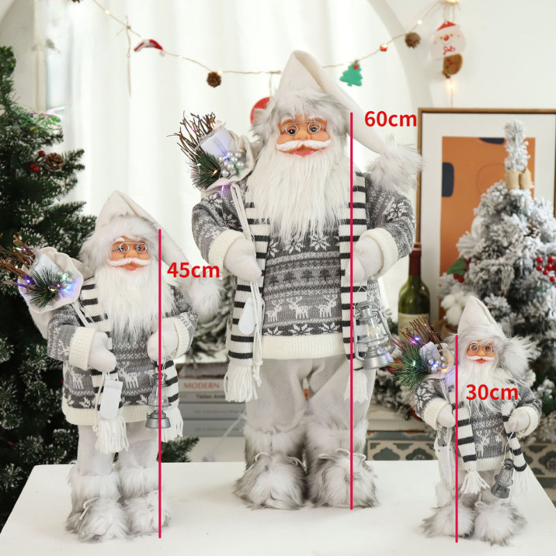 30/45Cm Standing Santa Claus Christmas Figurine – Festive Holiday Decoration for Kids & Home